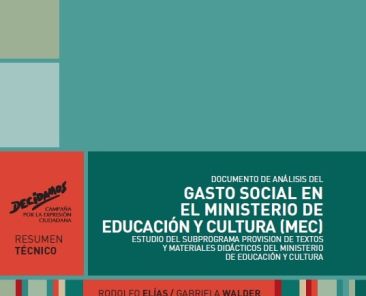 3. Gasto Social en el Ministerio de Educacion y Cultura MEC-min