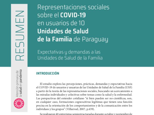 Resumen Representaciones Sociales TAPA