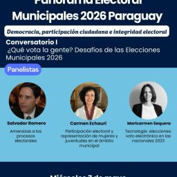 La Red Paraguaya de Integridad Electoral organiza el ciclo de conversatorios "Panorama Electoral: Municipales 2026 Paraguay"