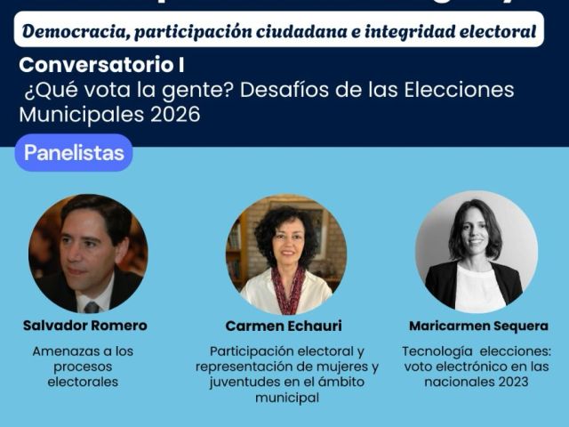 La Red Paraguaya de Integridad Electoral organiza el ciclo de conversatorios "Panorama Electoral: Municipales 2026 Paraguay"